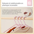 Kleiderbügel 8er Set rose - FR Infographic