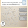 Kleiderbügel 8er Set misty blue - FR Infographic