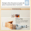 Kleiderbügel 8er Set misty blue - FR Infographic
