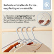 Kleiderbügel 8er Set misty blue - FR Infographic