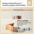 Kleiderbügel 8er Set misty blue - IT Infographic