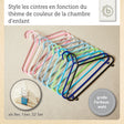 Kleiderbügel 8er Set white - FR Infographic