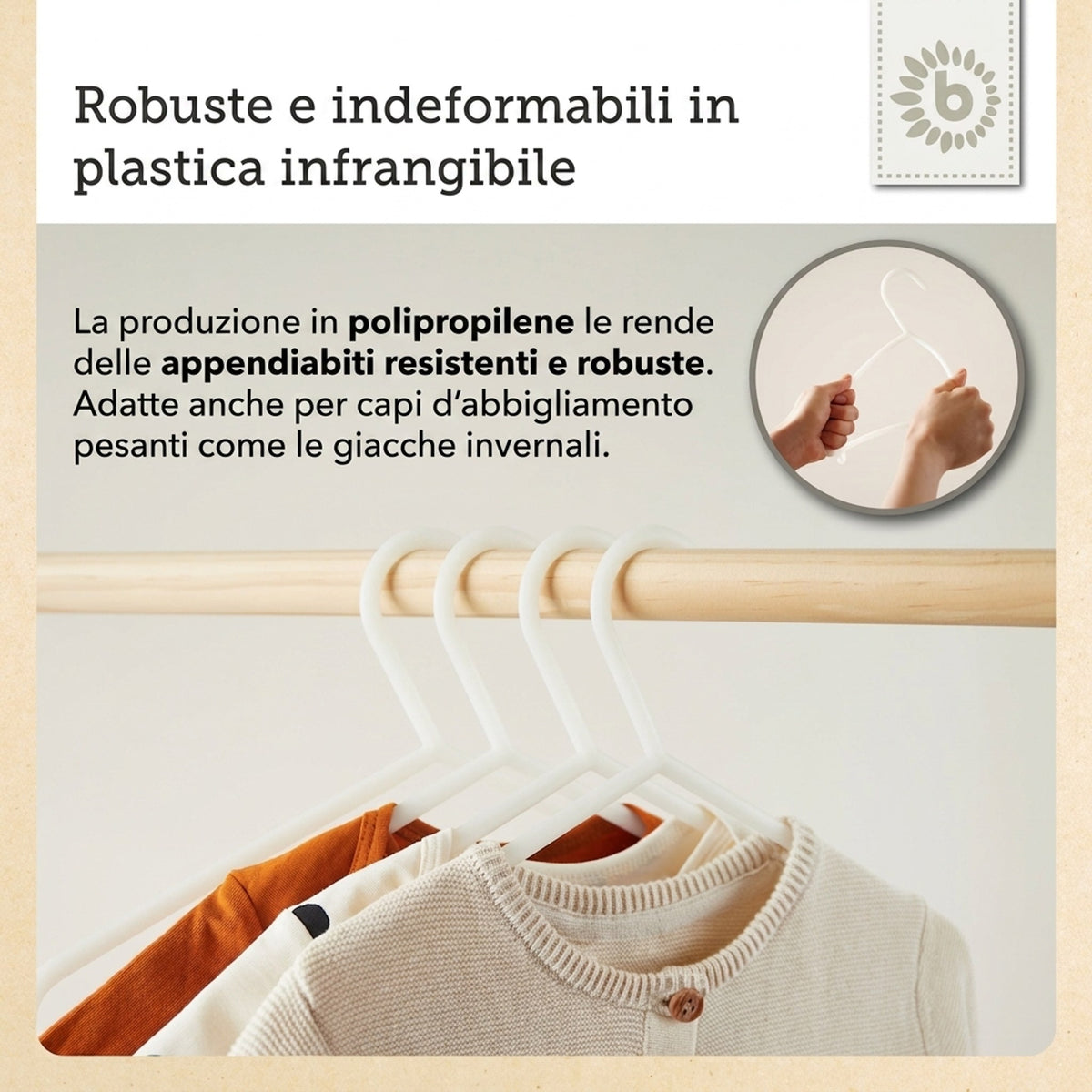 Kleiderbügel 8er Set white - IT Infographic