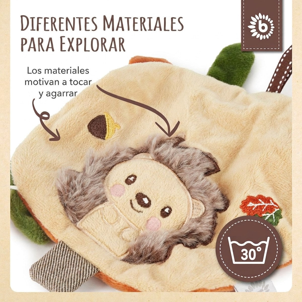 Knistertuch Igel Piksi - ES Infographic