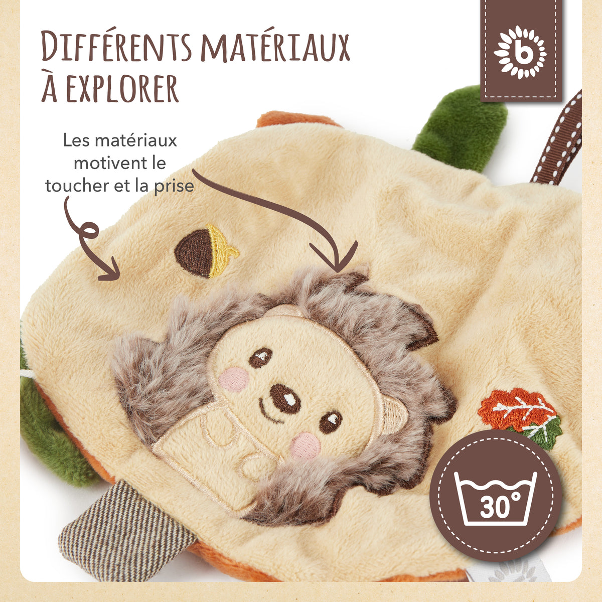 Knistertuch Igel Piksi - FR Infographic