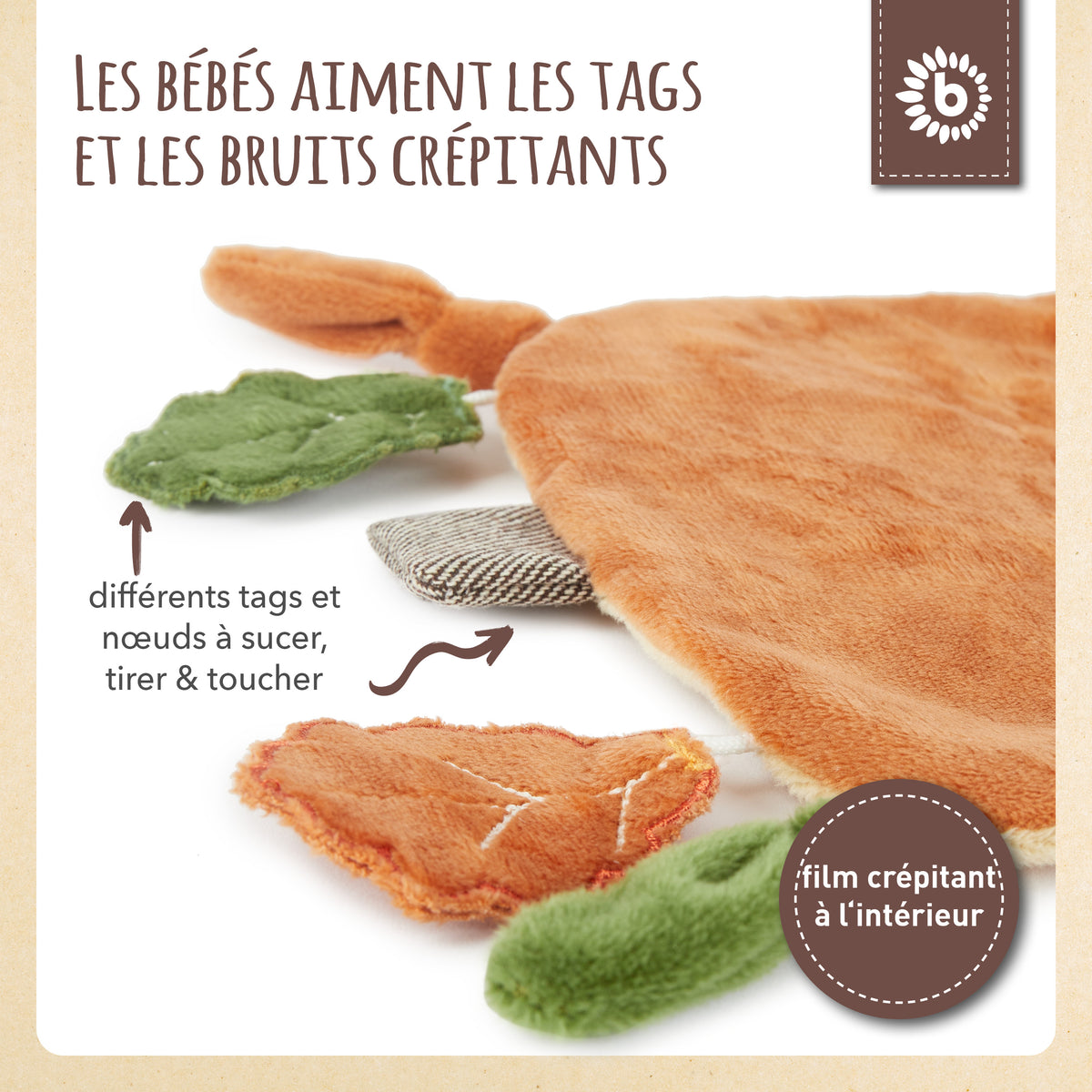 Knistertuch Igel Piksi - FR Infographic