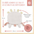 Knistertuch Reh Ella - FR Infographic