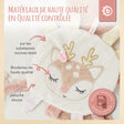 Knistertuch Reh Ella - FR Infographic