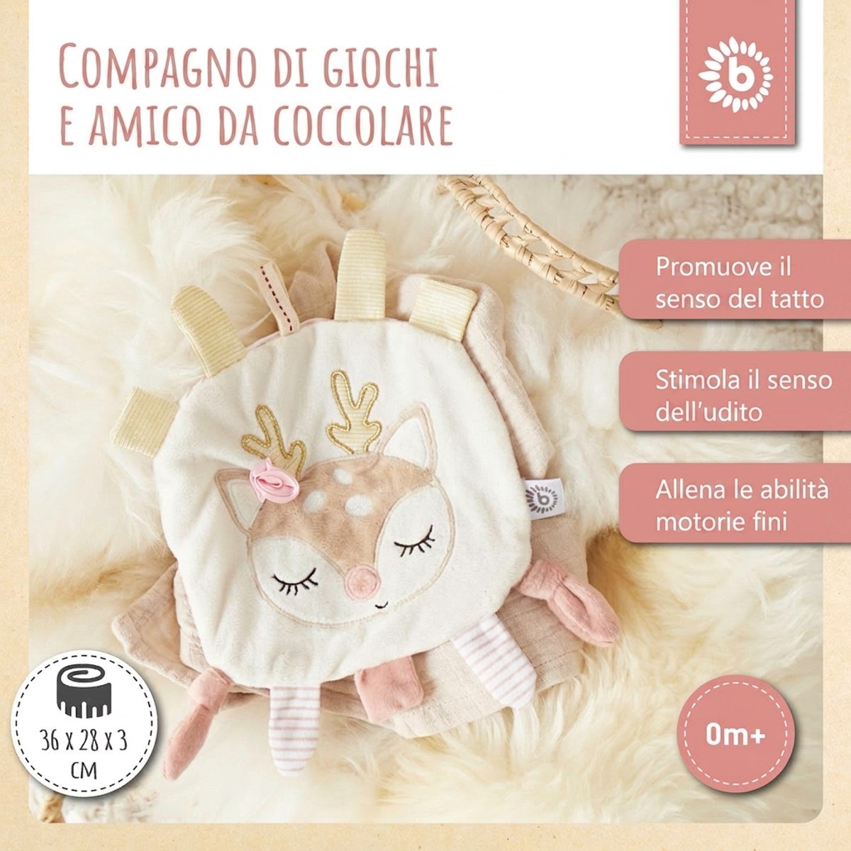 Knistertuch Reh Ella - IT Infographic