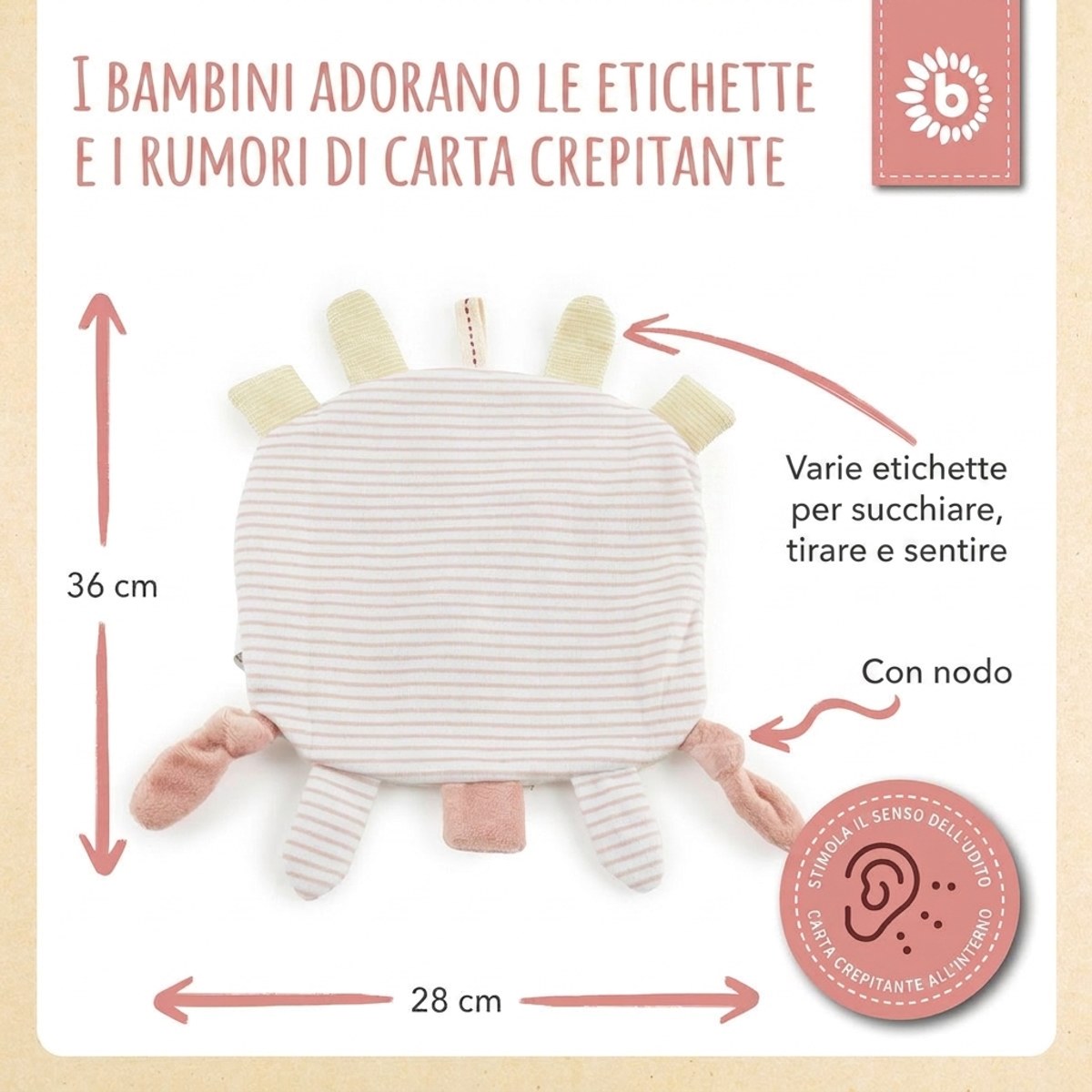 Knistertuch Reh Ella - IT Infographic