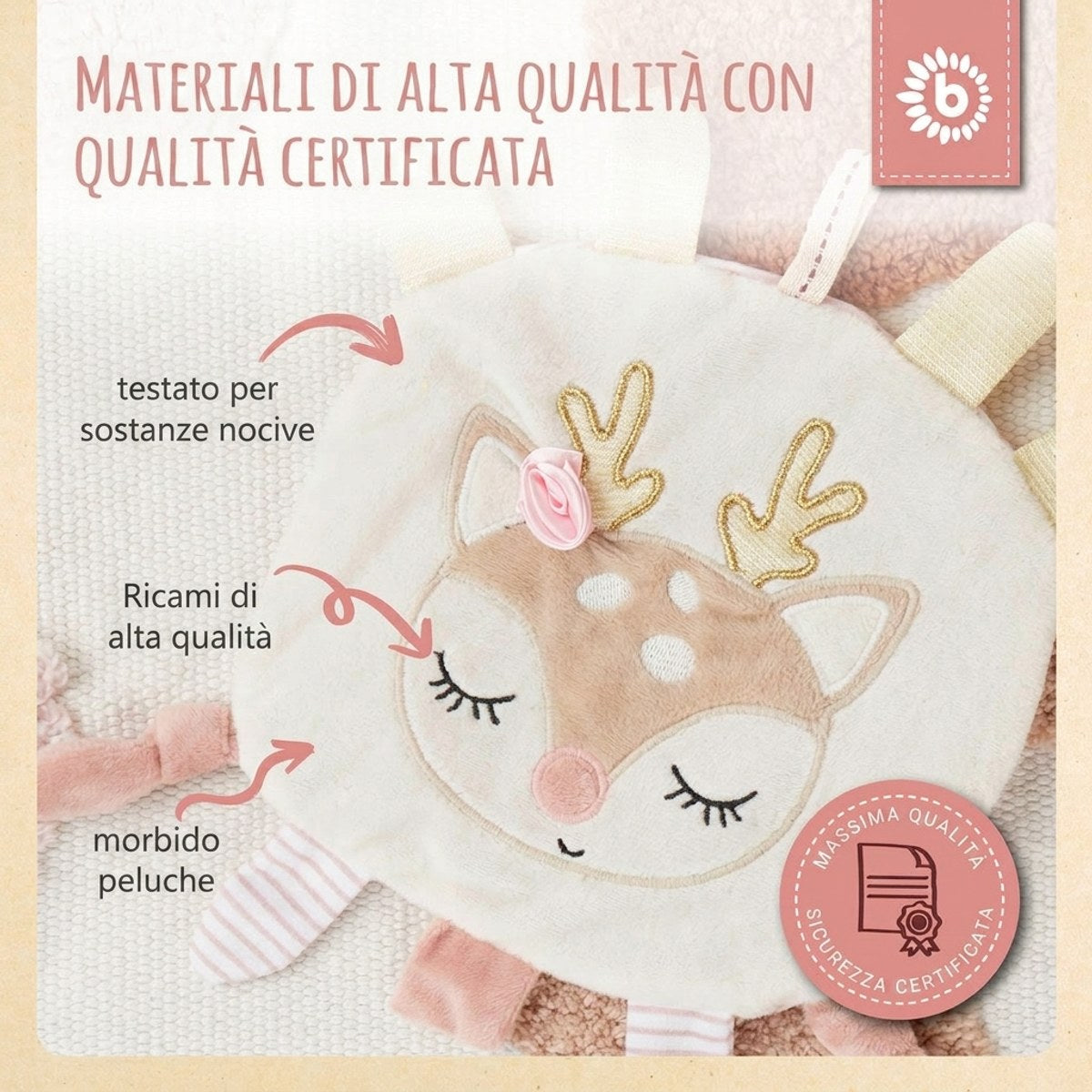 Knistertuch Reh Ella - IT Infographic