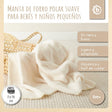 Kuscheldecke Fleece beige - ES Infographic