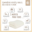 Kuscheldecke Fleece beige - ES Infographic