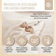 Kuscheldecke Fleece beige - ES Infographic