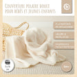 Kuscheldecke Fleece beige - FR Infographic