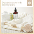Kuscheldecke Fleece beige - FR Infographic