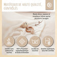 Kuscheldecke Fleece beige - FR Infographic