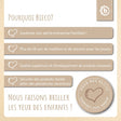 Kuscheldecke Fleece beige - FR Infographic