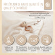 Kuscheldecke Fleece beige - FR Infographic