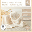 Kuscheldecke Fleece beige - IT Infographic