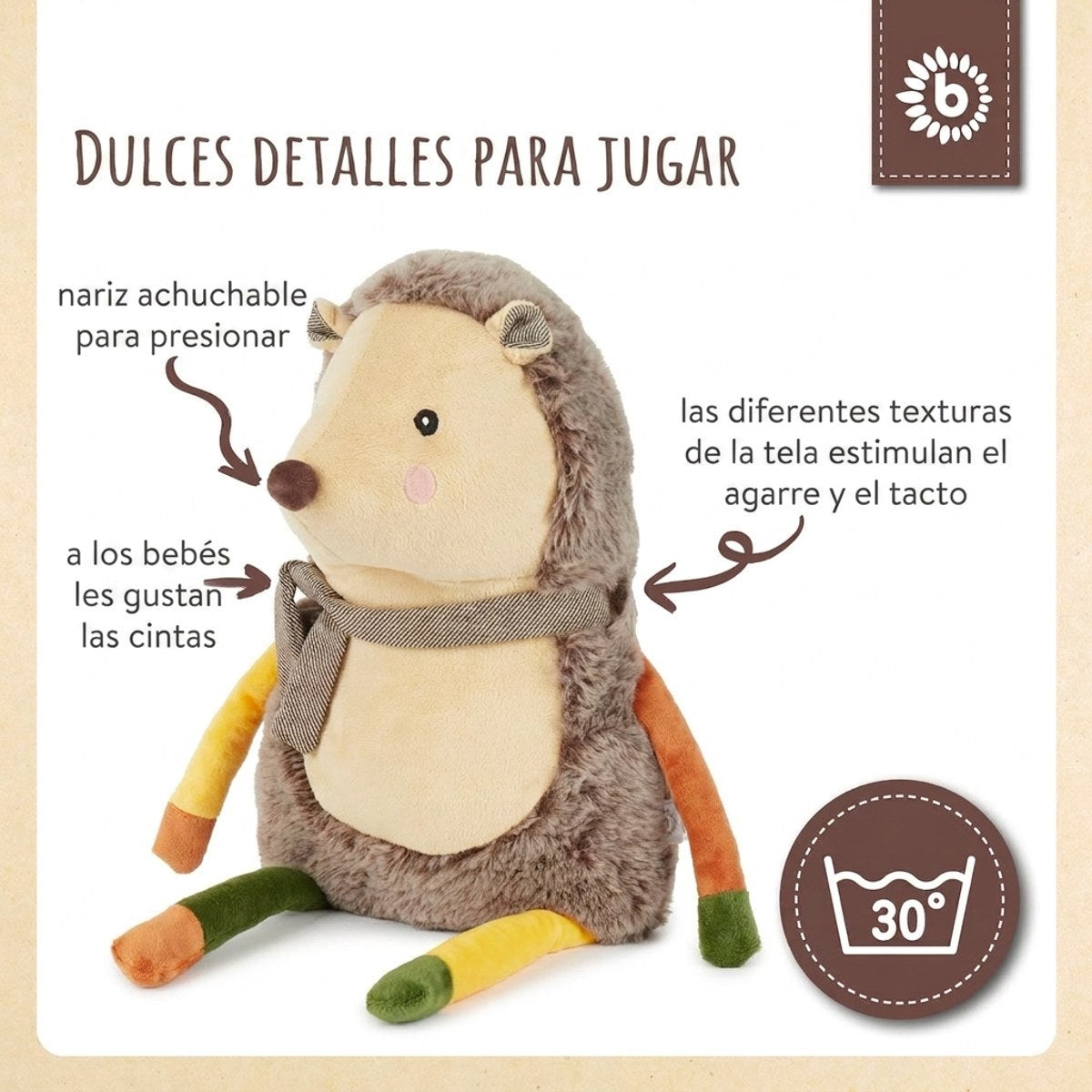 Kuschelkissen Igel Piksi - ES Infographic