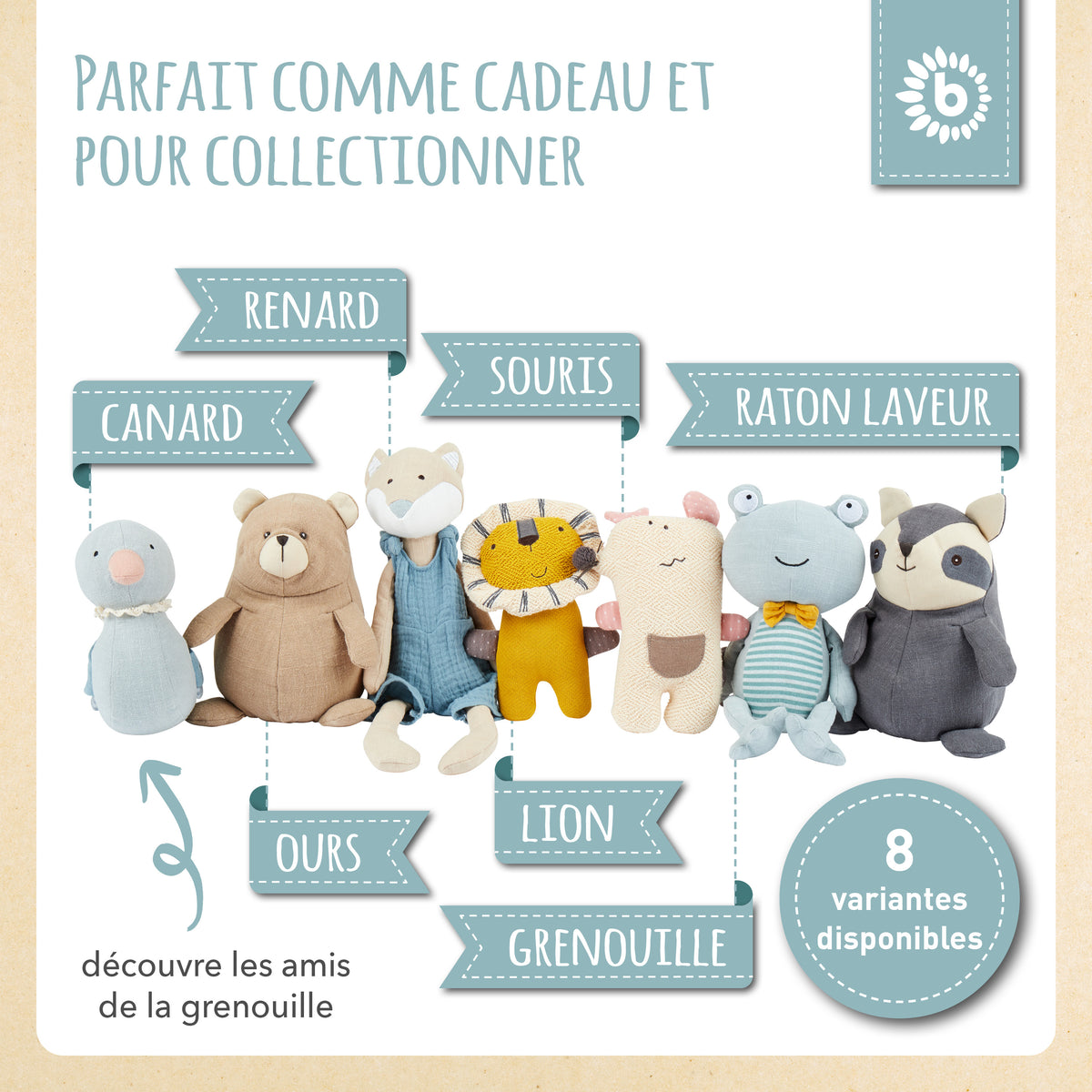 Kuscheltier Frosch - FR Infographic