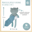 Kuscheltier Frosch mit Schmusetuch - ES Infographic