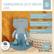 Kuscheltier Frosch mit Schmusetuch - FR Infographic