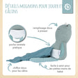Kuscheltier Frosch mit Schmusetuch - FR Infographic
