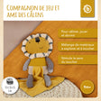 Kuscheltier Löwe mit Schmusetuch - FR Infographic