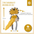 Kuscheltier Löwe mit Schmusetuch - FR Infographic