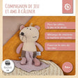 Kuscheltier Maus mit Schmusetuch - FR Infographic