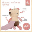 Kuscheltier Maus mit Schmusetuch - FR Infographic