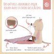 Kuscheltier Maus mit Schmusetuch - FR Infographic