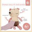 Kuscheltier Maus mit Schmusetuch - FR Infographic