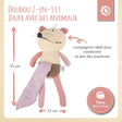 Kuscheltier Maus mit Schmusetuch - FR Infographic