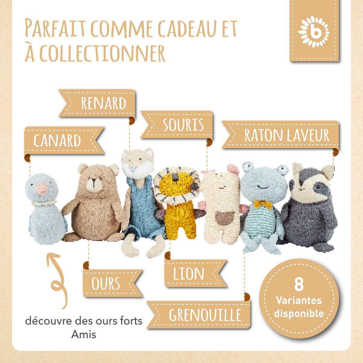 Kuscheltier Waschbär - FR Infographic