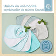 Lätzchen 10er Set teal - ES Infographic