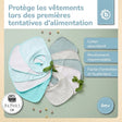 Lätzchen 10er Set teal - FR Infographic
