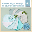 Lätzchen 10er Set teal - FR Infographic