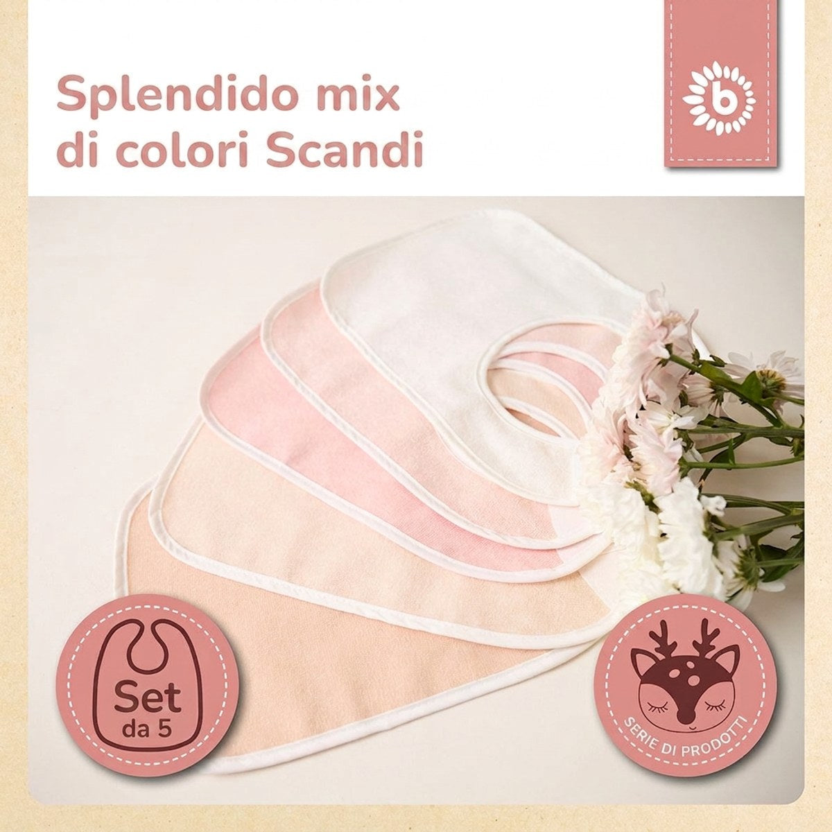 Lätzchen 5er Set Ella - IT Infographic