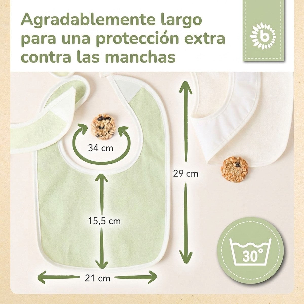 Lätzchen 5er Set Fine - ES Infographic