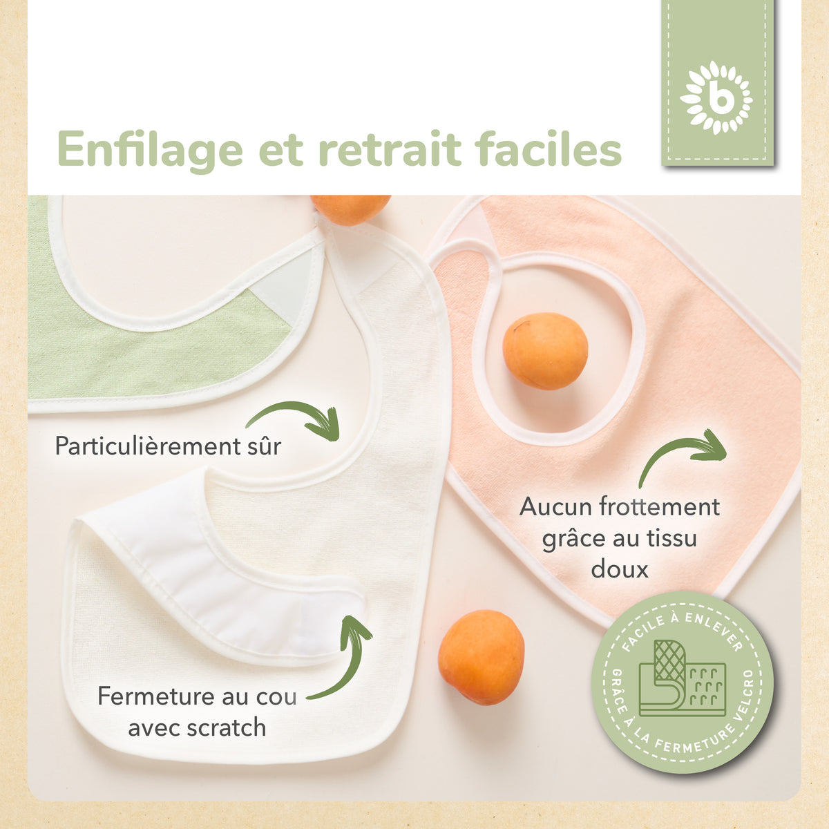 Lätzchen 5er Set Fine - FR Infographic