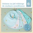 Lätzchen 5er Set teal - FR Infographic