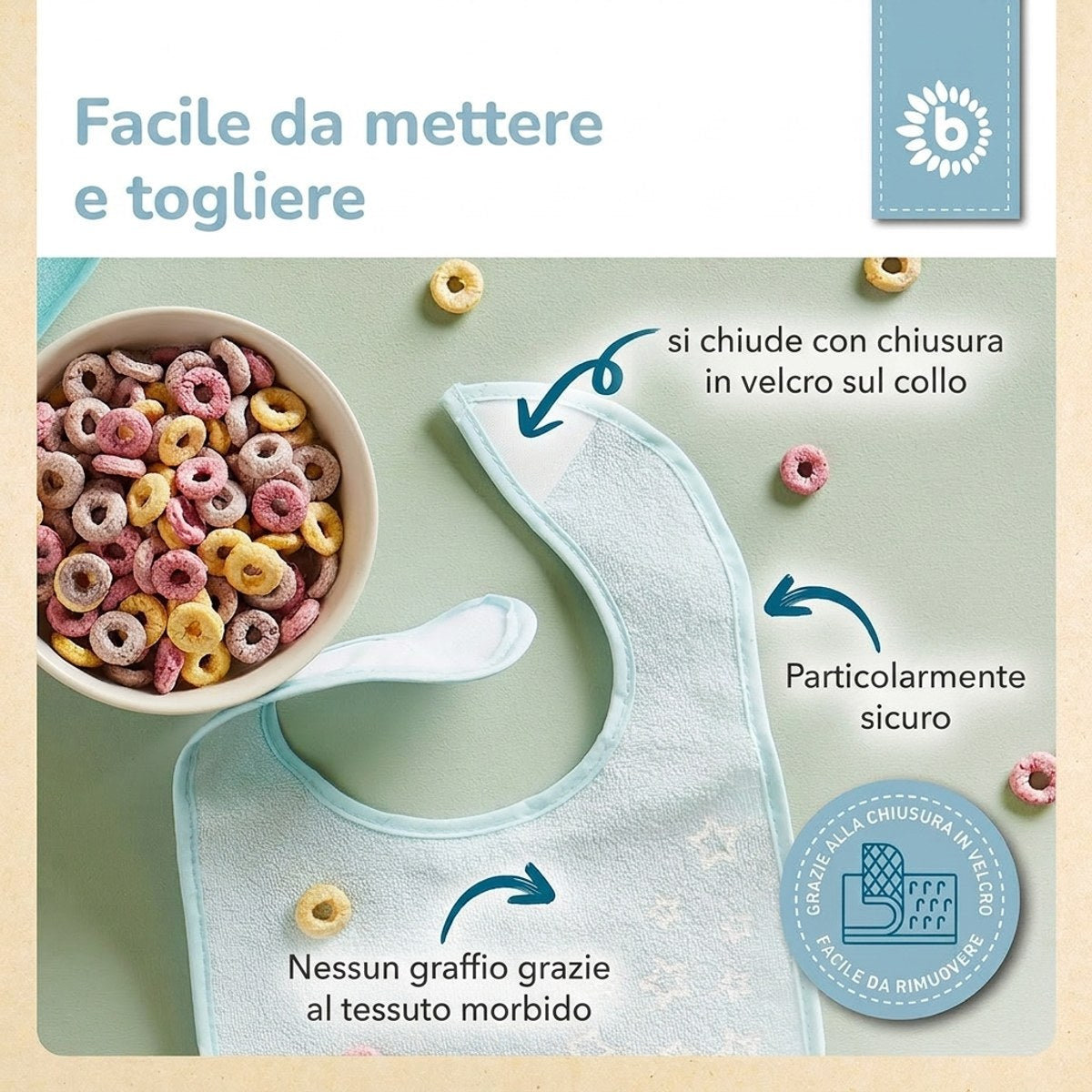 Lätzchen 5er Set teal - IT Infographic