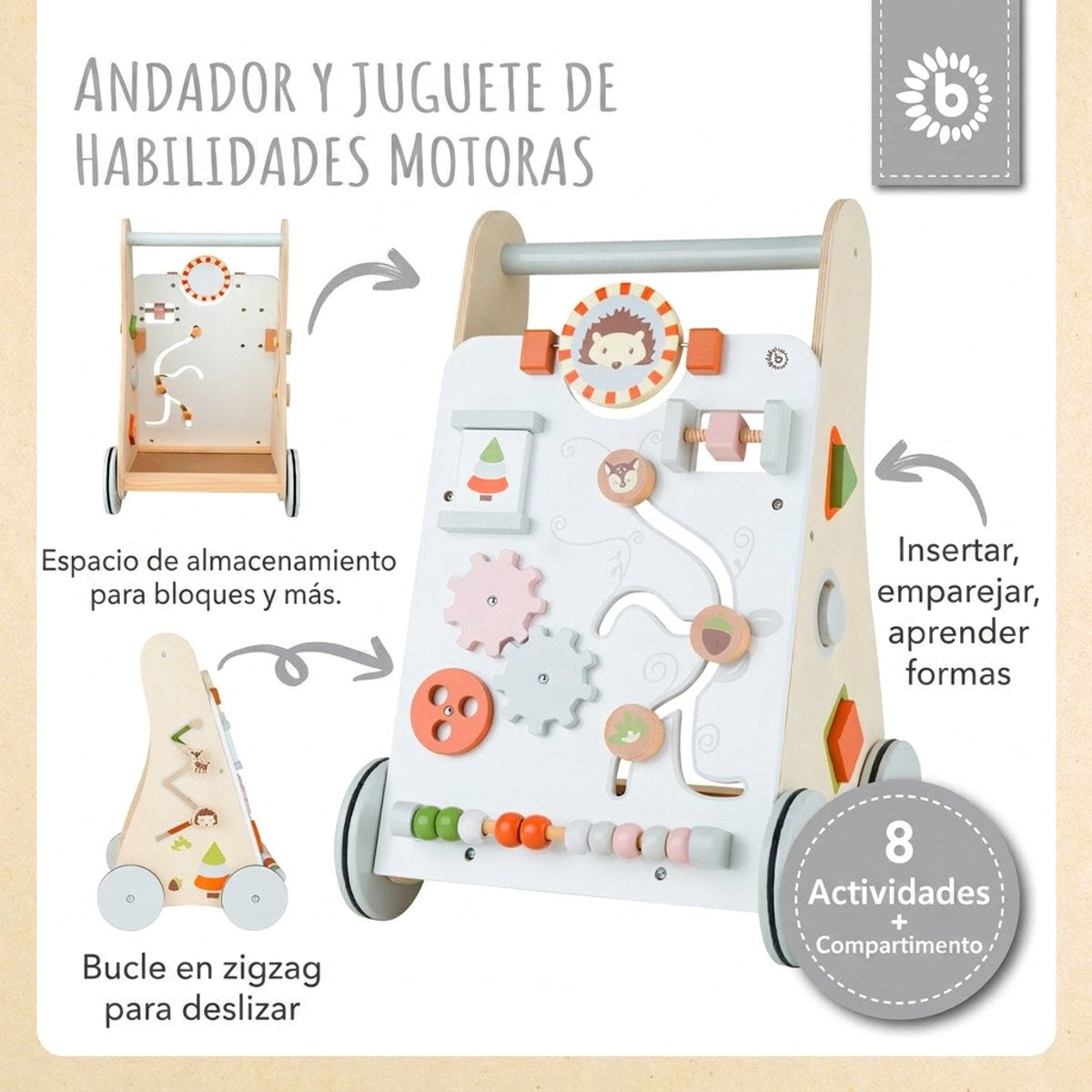Lauflernwagen Waldtiere FSC® - ES Infographic