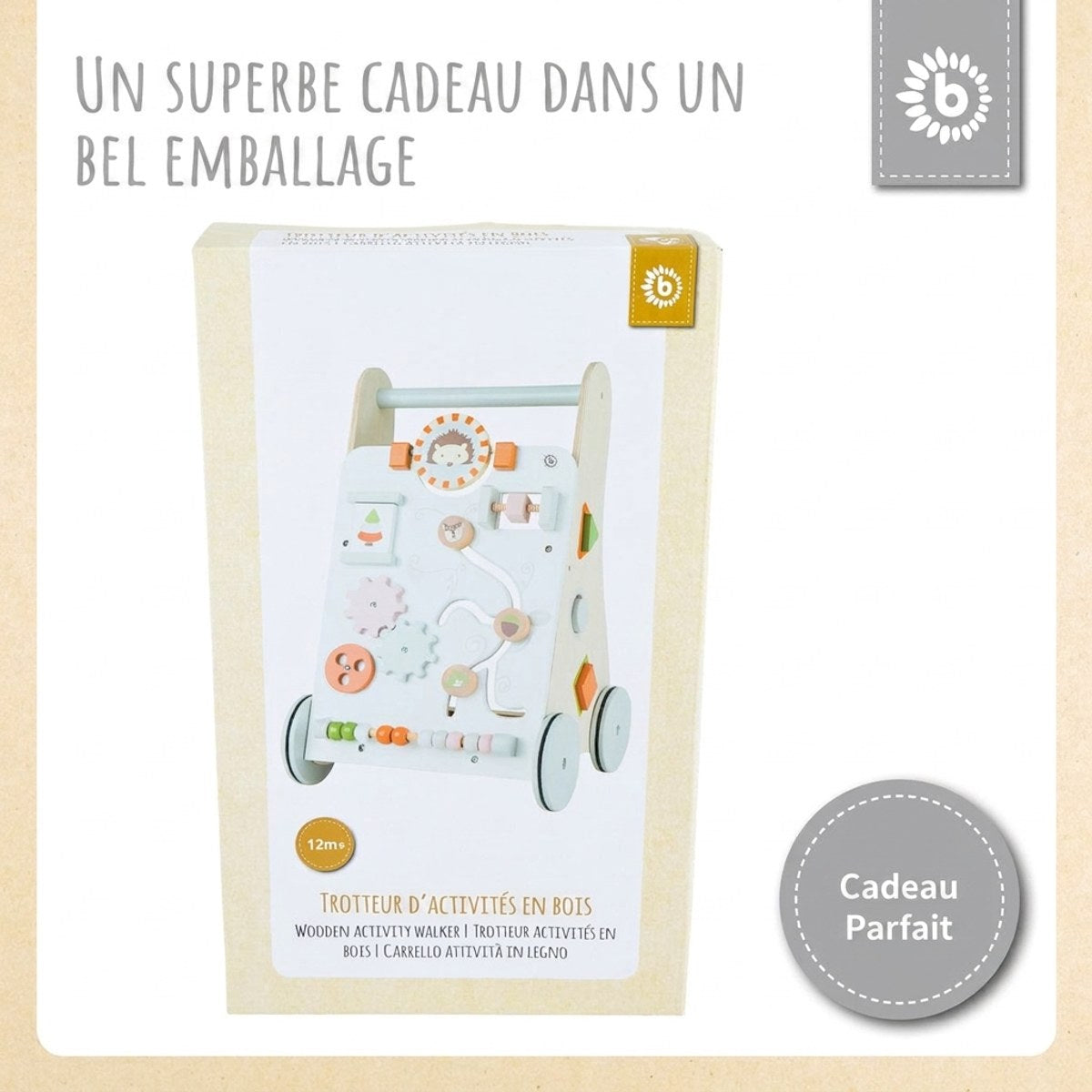 Lauflernwagen Waldtiere FSC® - FR Infographic