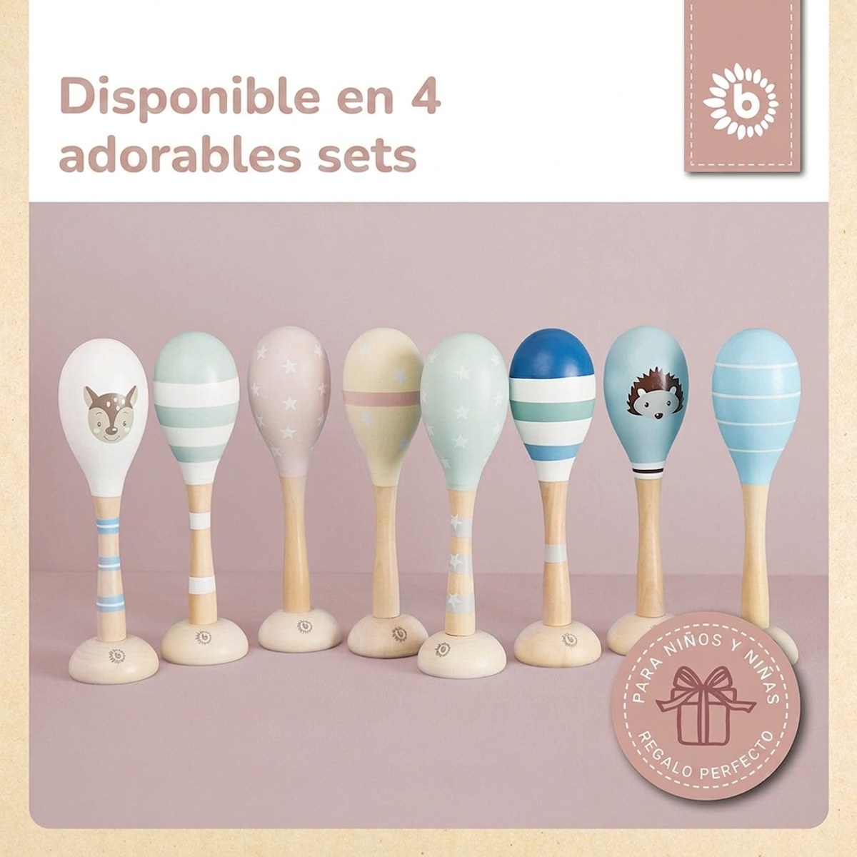 Maracas 2er Set dreamy rose - ES Infographic