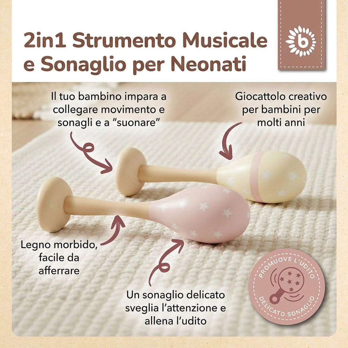 Maracas 2er Set dreamy rose - IT Infographic