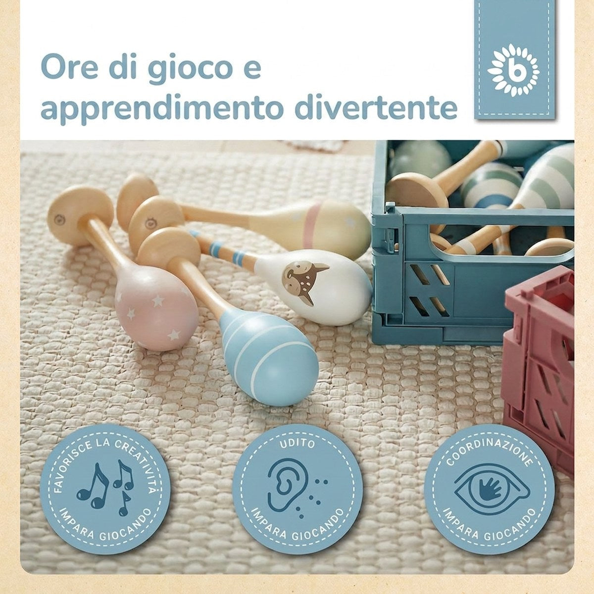 Maracas 2er Set Igel - IT Infographic